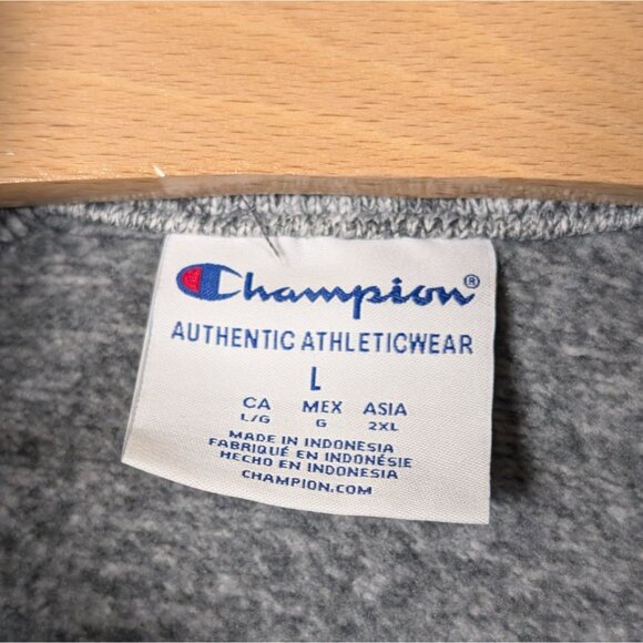 Virgina Tech Champion Quarter Zip Pullover Sweatshirt Unisex L College Hokies - Picture 5 of 7